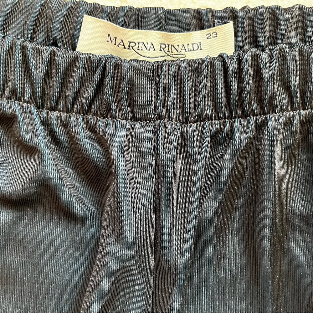 MARINA RINALDI ELASTIC WAIST PANTS SIZE 23 or 14 Minimalist Contemporary - Picture 3 of 11